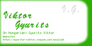 viktor gyurits business card